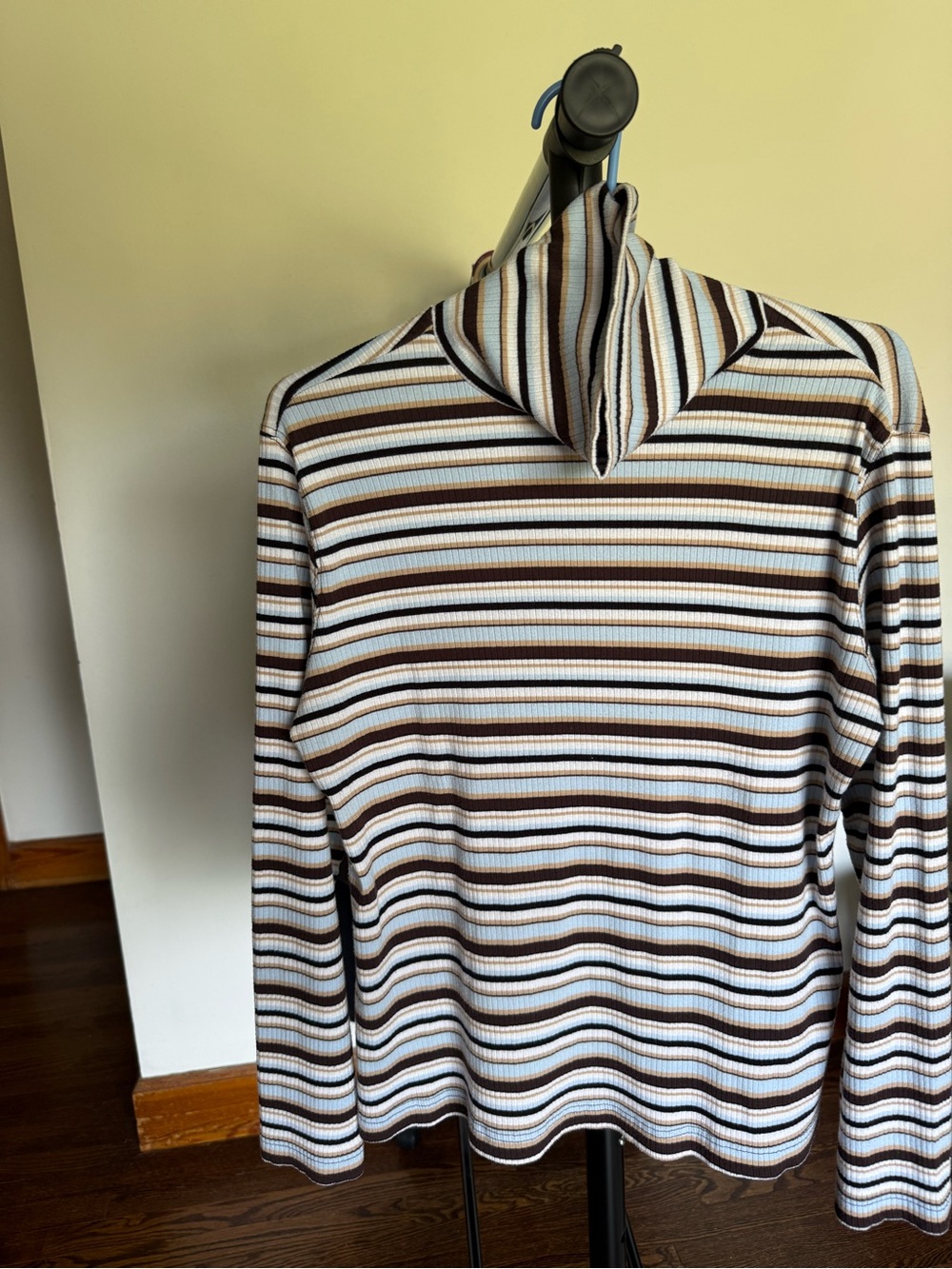 Vintage Striped Turtleneck